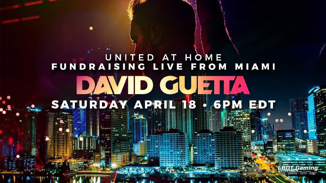 David Guetta | United at Home - Fundraising Live from Miami #UnitedatHome #StayHome #WithMe