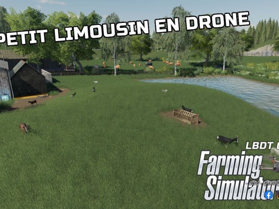 FS19 LE PETIT LIMOUSIN EN DRONE #1 - FARMING SIMULATOR 19