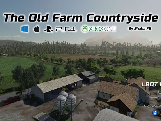 FS19 PC PS4 XBOX ONE - THE OLD FARM COUNTRYSIDE EN DRONE - FARMING SIMULATOR 19