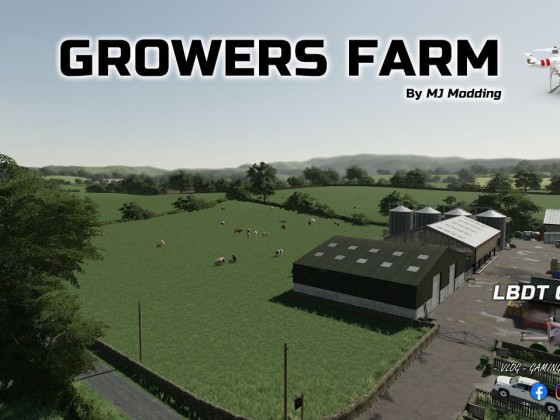 FS19 MAP GROWERS FARM EN DRONE - FARMING SIMULATOR 19