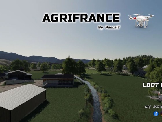 FS19 - MAP AGRIFRANCE EN DRONE - FARMING SIMULATOR 19