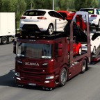 Scania P porte voiture Kohr